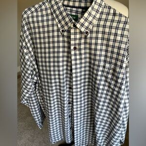 ORVIS Gray and White Plaid XXL Men’s Shirt